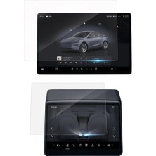 Ennar Tesla Y Juniper 2025 Uyumlu Multimedya ve Arka Ekran 9h Nano Ekran Koruyucu
