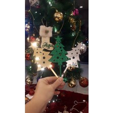 Empressco Renkli Yılbaşı Süsü, Çam Ağacı ve Pasta Dekoru, 1 Adet