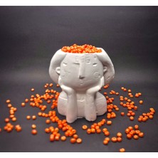 Heraldis 4 mm Turuncu Cam Kum Boncuk 100 Gram