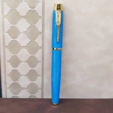 Buğz Turkuaz Metal Roller Kalem