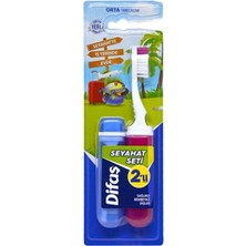 Difaş Diş Fırçası 2'li Seyahat Seti (4 Adet)