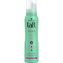 Taft Saç Köpüğü 150 ml Hacim Verici Formül No 3 Extra Hacim (4 Adet) Esnek ve Doğal Görünüm
