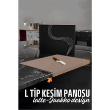 Fantastik Store Turk Köşeli Kesim Panosu Latte Kesim Tahtası Jaakko Design