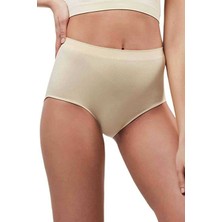 Royaleks Elite Lite Kadın Yüksek Bel Dikişsiz Iz Yapmaz Slip Külot Ten 811