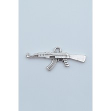 Alooya Pubg Keleş Ak-47 Kalaşnikof Gümüş Kaplama Kolye Ucu