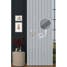 Yunilla 6401 Tül Perde V-Gümüş Simli