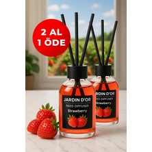 Jardin D'or Çilek Çubuklu Oda Kokusu 50 ml X2 Adet Strawberry Reed Diffuser