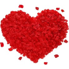 TeknoBaran Kırmızı Renk Gül Yaprağı Şekilli Konfeti – 5 Paket 500 Adet