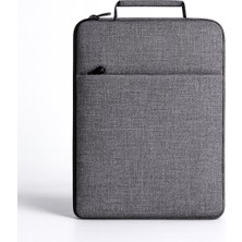 Ennar Casper Vıa T8B - 8" Tablet Uyumlu Gri 12.9 Inç Tablet Kılıfı Çantası
