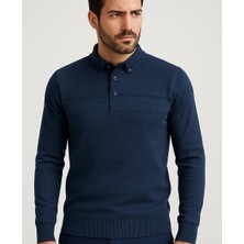 Ette Polo Yakalı Keten Kazak