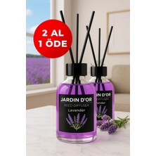Jardin D'or Lavanta Çubuklu Oda Kokusu 50 ml X2 Adet Lavender Reed Diffuser