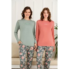 Nightlove Kadın Uzun Kollu Pijama Takımı