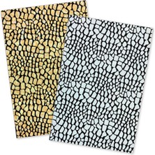 STICKYLAND Varaklı Pırıltılı Yapışkanlı Yaratıcı Eğlenceli El Işi Çakıl Taşı Desenli Kumaş 2 Farklı Renk