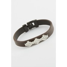 Marsilyan Üçgen Kaliteli Suni Deri Bileklik