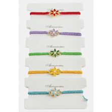 Marsilyan Papatya Makrome Örgülü Bileklik