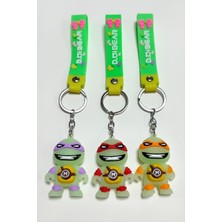 Marsilyan Fosforlu Kaplumbağa Silikon Anahtarlık