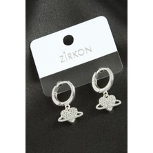 Marsilyan Kalp Zirkon Taşlı Küpe