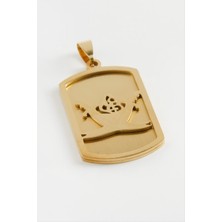 Marsilyan Zülfikar Çelik Kolye Ucu 4 cm