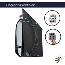 Universal Dikiz Aynası Sol Fıat Boxer Jumper Ducato Elektrikli Isıtmalı 19-> Sinyalli Sensörlü 8+2 Pın 16WATT