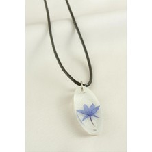 Marsilyan Peygamber Çiçeği Elips Epoksi Kolye