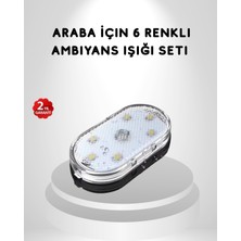 Zenvia Manyetik Montajlı Araba Içi Ambiyans Işıkları – Kablosuz ve Şık Tasarım