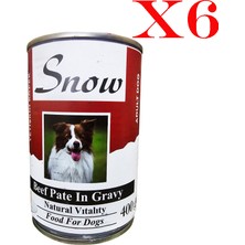 Snow Yetişkin Köpek Bitfekli Pate Konserve 6 x 400 gr