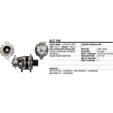 Universal Alternatör 24V 100 A Isuzu Turkuaz Otobüs Klimalı Nqr Kamyon Hıtachı Tip