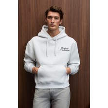 Grimelange PASCAL Erkek Kapüşonlu Kanguru Cepli Önü Ve Sırtı Baskılı Regular Fit Grimelanj Sweatshirt