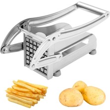 abnturk Patates Sebze Kesici Paslanmaz Çelik Mükemmel Kesme 2 Ek Parçası Ile Patates Presi Dilimleme Cihazı