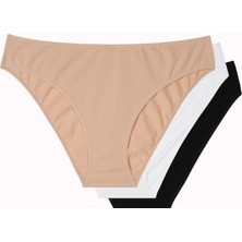 Eros Büyük Beden 3lü Bato Slip Pamuklu Külot