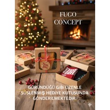 Fugo Concept Fugoconcept Kutulu 2 Çift Yılbaşı Çorabı Seti Noel Konseptli Hediyelik (Pamuklu)