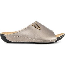 Muya Dion Anatomik Topuk Dikeni Kadın Terlik Çelik