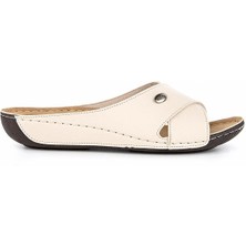 Muya Yara Anatomik Topuk Dikeni Kadın Terlik Bej