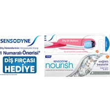 Sensodyne Nourish Diş Macunu 50 ml + Diş Eti Bakım Diş Fırçası (2 Adet)