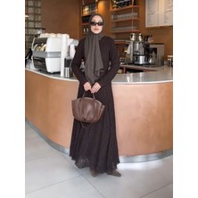 Fushya Kemerli Dantel Elbise