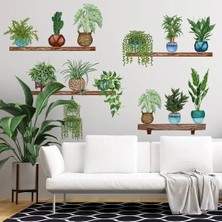 Ronanna Buğz Tropikal Bitkiler Duvar Stickerı Model B