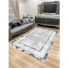 Home Yıkanabilir Kaymaz Taban Halı Mutfak Dekor Yolluk Koridor Halısı Salon Halısı 1298GRİ