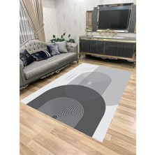 Home Yıkanabilir Kaymaz Taban Halı Mutfak Dekor Yolluk Koridor Halısı Salon Halısı 1258GRİ