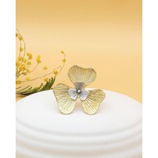 Nevoka Altın Kaplama Çift Yonca Yüzük