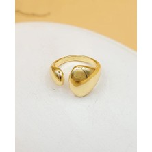 Nevoka Lumia Gold Açık Form Yüzük