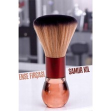 Hsnet Samur Berber Ense Fırçası Saç Temizleme Fırçası - Berber Temizlik Fırçası- Kuaför Berber Malz