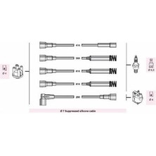 Universal Buji+Bobin Kablosu Opel Vectra A I 1.8-2.0 89-95 A 2.0 90-94 Kadett E I 3 Metal Tüplü 1.8 85-91