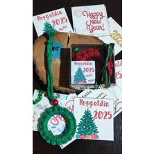 Empressco Kırmızı Makrome Anahtarlık Seti, Yeni Yıl Temalı, Şık ve Sevimli Hediye Seçeneği