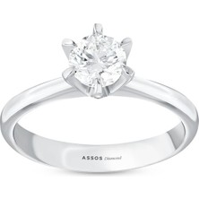 Assos Pırlanta 0.72 Karat Pırlanta Tektaş Yüzük