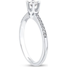 Assos Pırlanta 0.18 Karat Pırlanta Tektaş Yüzük