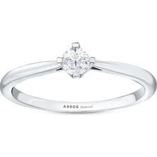 Assos Pırlanta 0.30 Karat Pırlanta Tektaş Yüzük