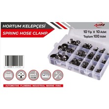 Universal Hortum Kelepçesi Set (100 Adet)