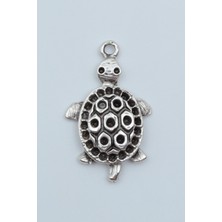 Alooya Kaplumbağ Gümüş Kaplama Kolye Ucu