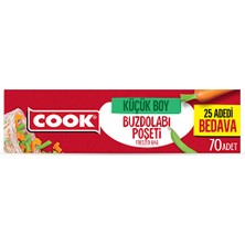 Cook Buzdolabı Poşeti Ekonomik Küçük Boy 70 Adet (2 Adet)