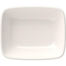 Tabak Evi Porselen Quadro Dikdörtgen Kayık Tabak 14X9,8CM Tekli